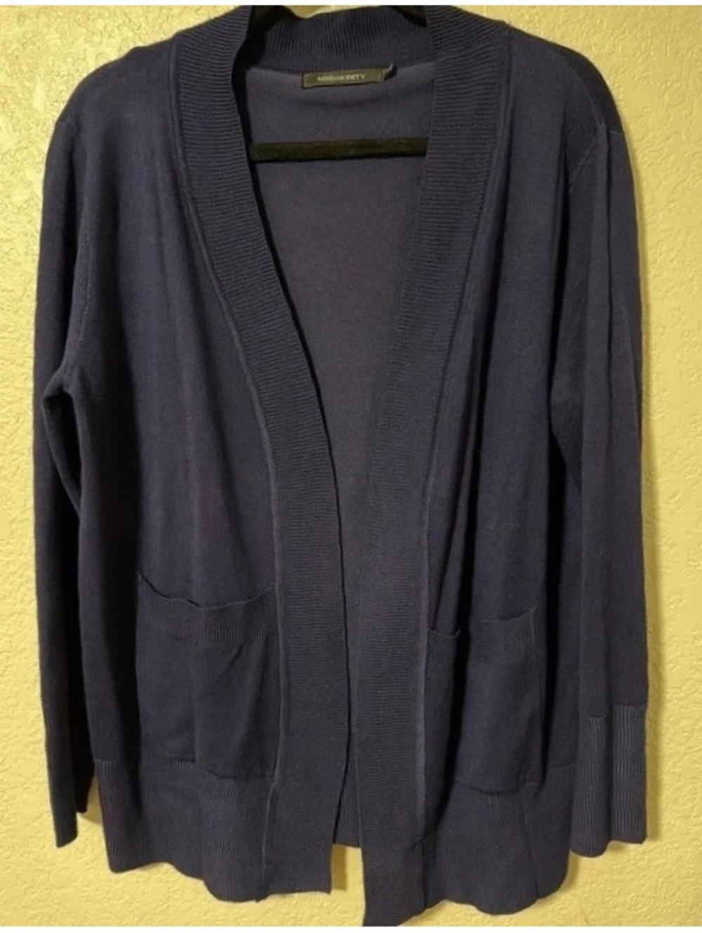 Merokeety Navy Blue Open Front Cardigan Sweater Size Medium